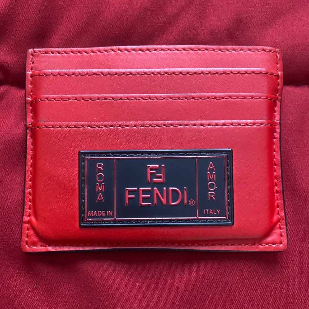 Fendi Roma Amor Leather Card Case